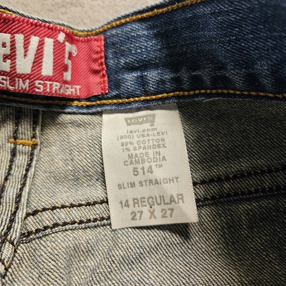 Levi's Women's 514 Slim Straight Denim Jeans Size 27 - Picture 4 of 9